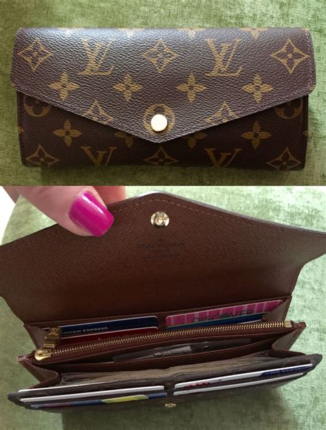 used louis vuitton sarah wallet|louis vuitton wallet women real.